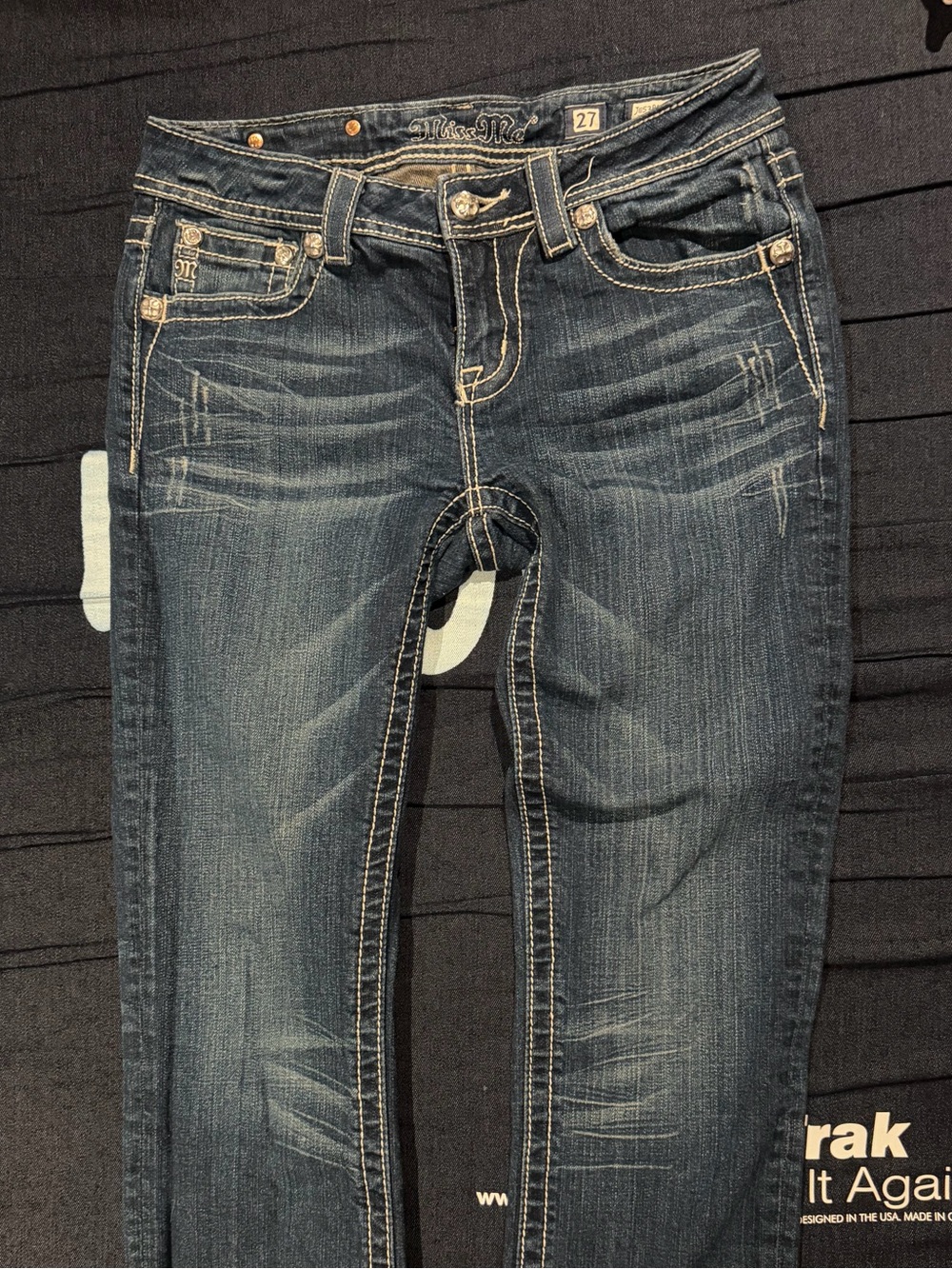 Miss Me Dark Blue Capri Jeans